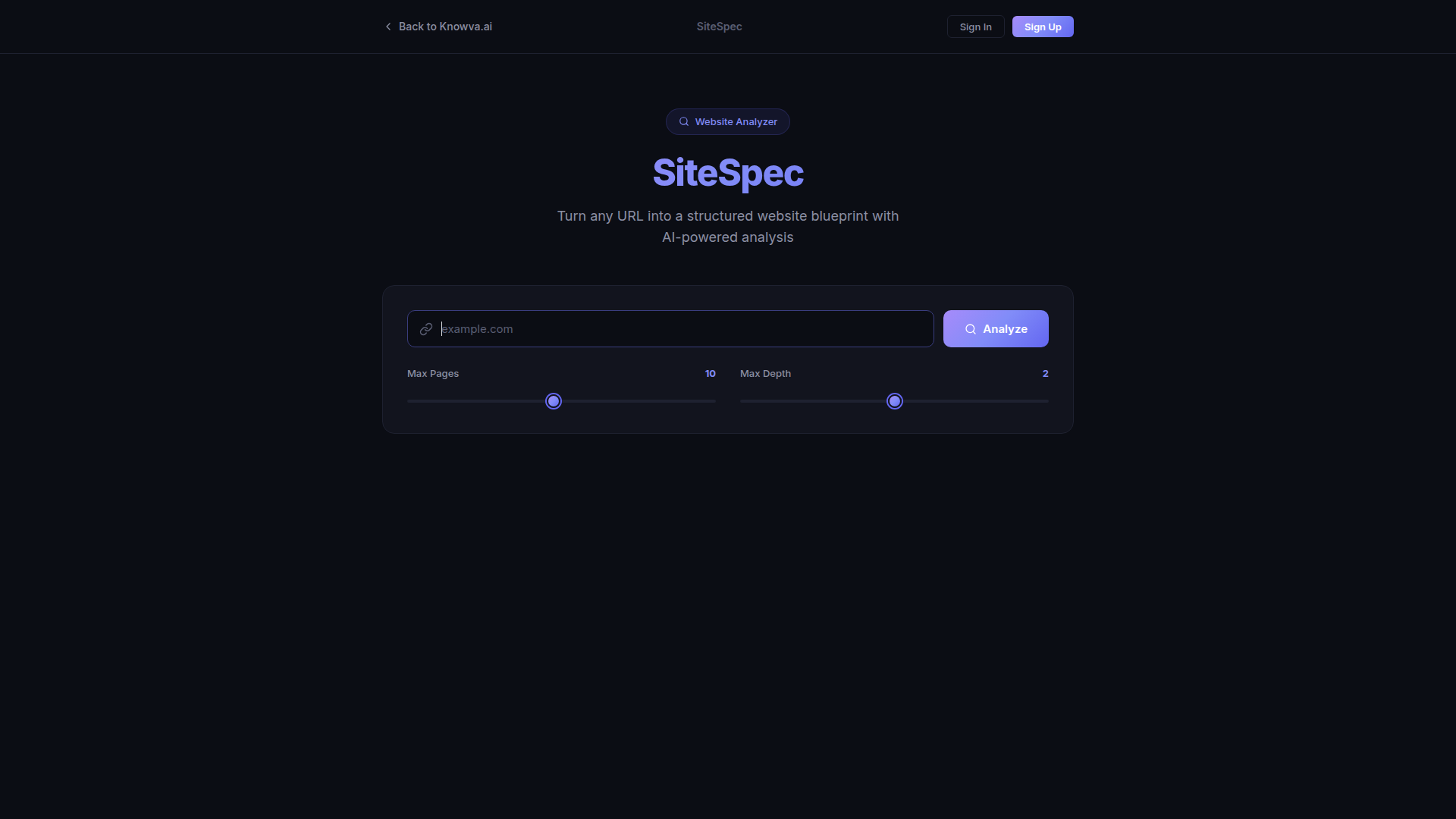 SiteSpec